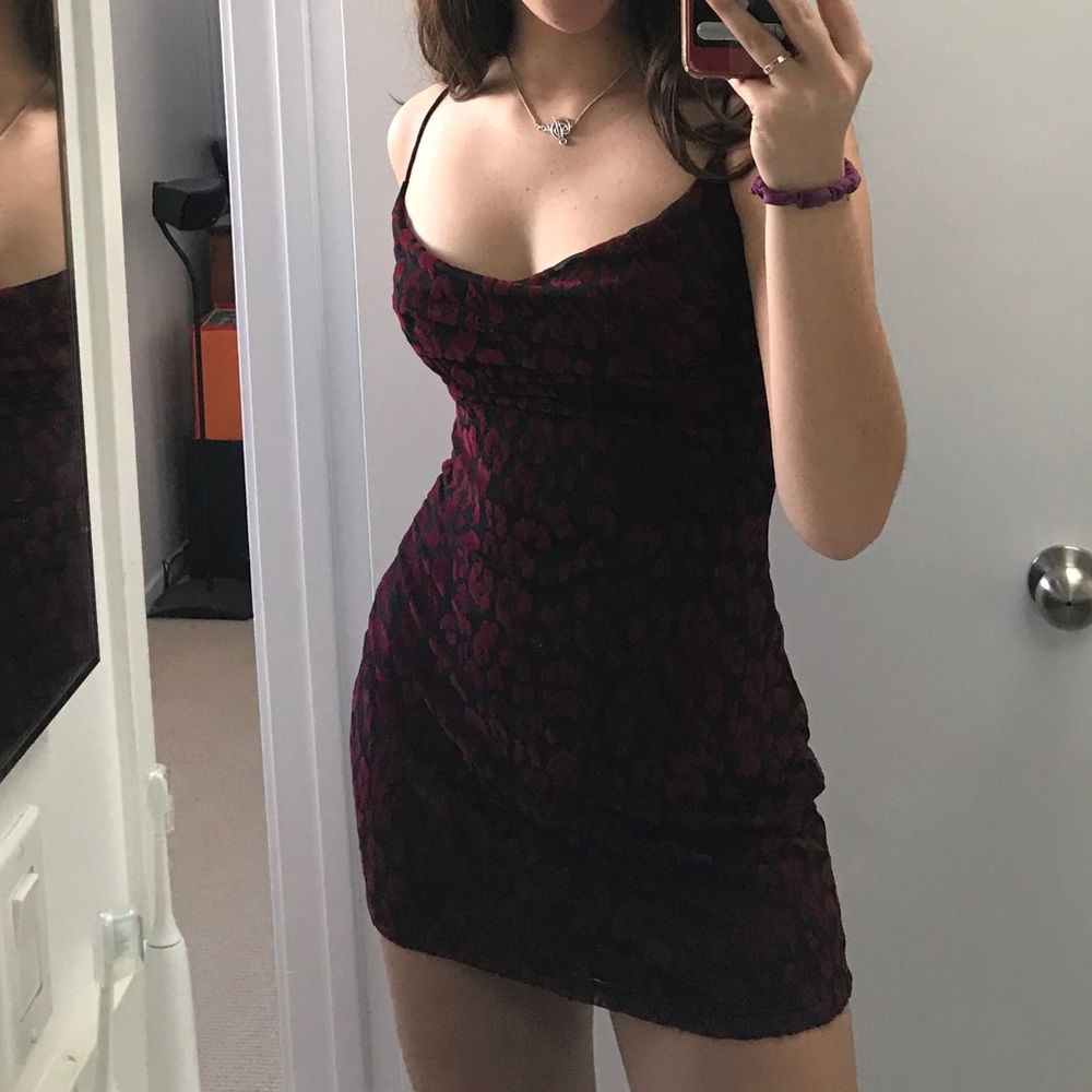 Motel Leopard Cowl Neck Dress